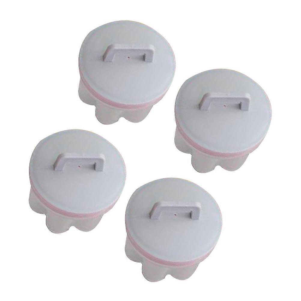 Microwavable Egg Cooker Steam Rack Home Use Grey 7x7.5cm Cook Eggs Non-Stick 4Pcs