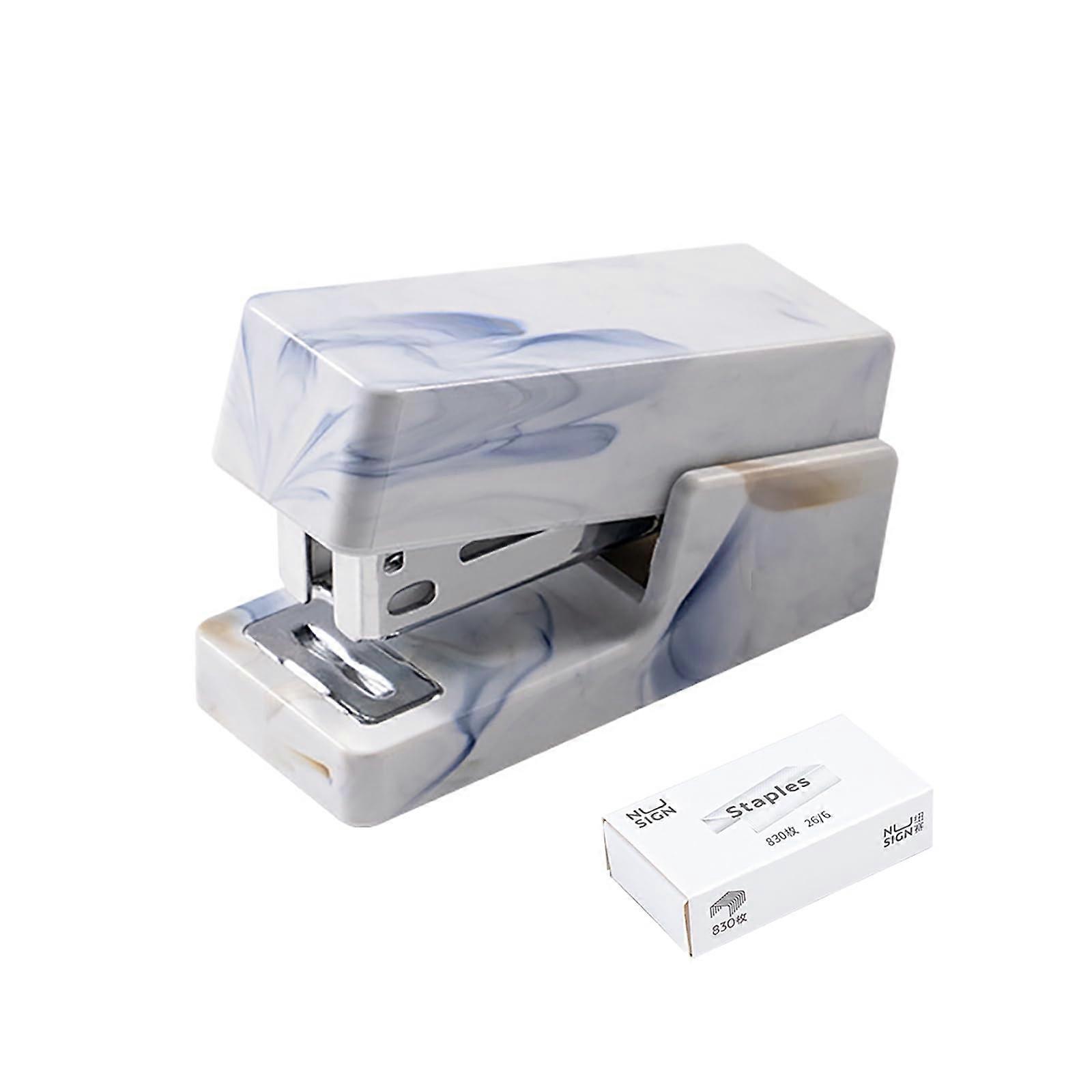 Artistic Stapler 20-Sheet Capacity, Mini Desktop Stapler, Includes 830 Staples, White
