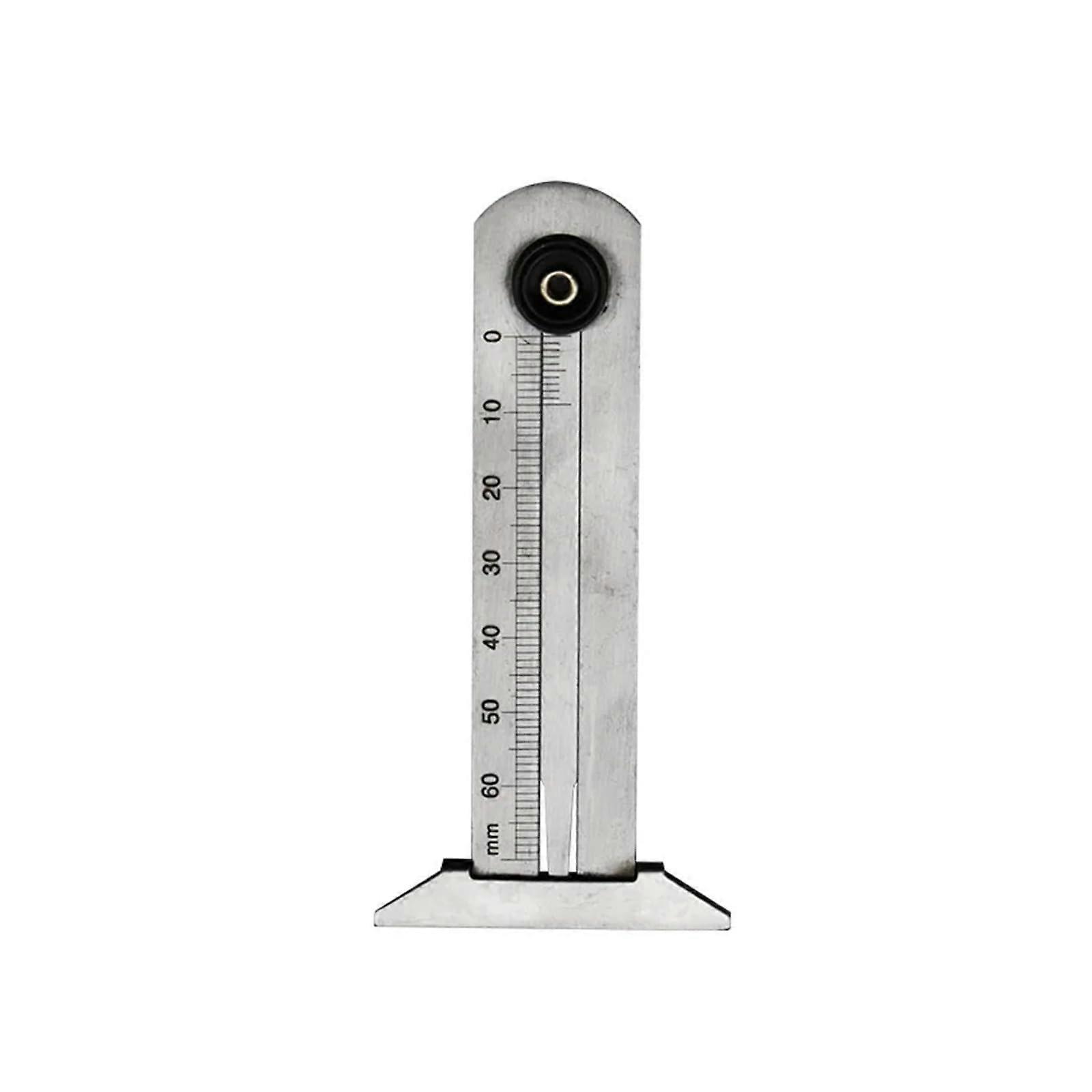 Feeler Gauge Stainless Steel Tire Tread Depth Measurement Tool 0-60mm for Auto, Moto, Truck, Spark Plug, Valve, Piston