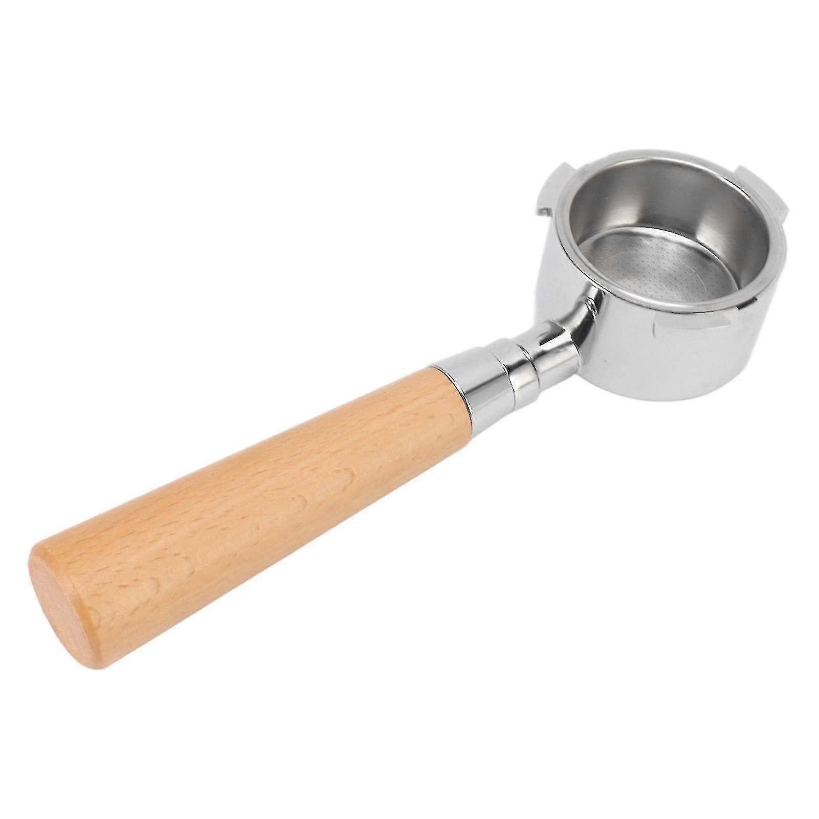 Bottomless Portafilter with Ergonomic Detachable Handle - Ultra Fine Pore Filter for Barista-Style Coffee Making in Coffee Shops