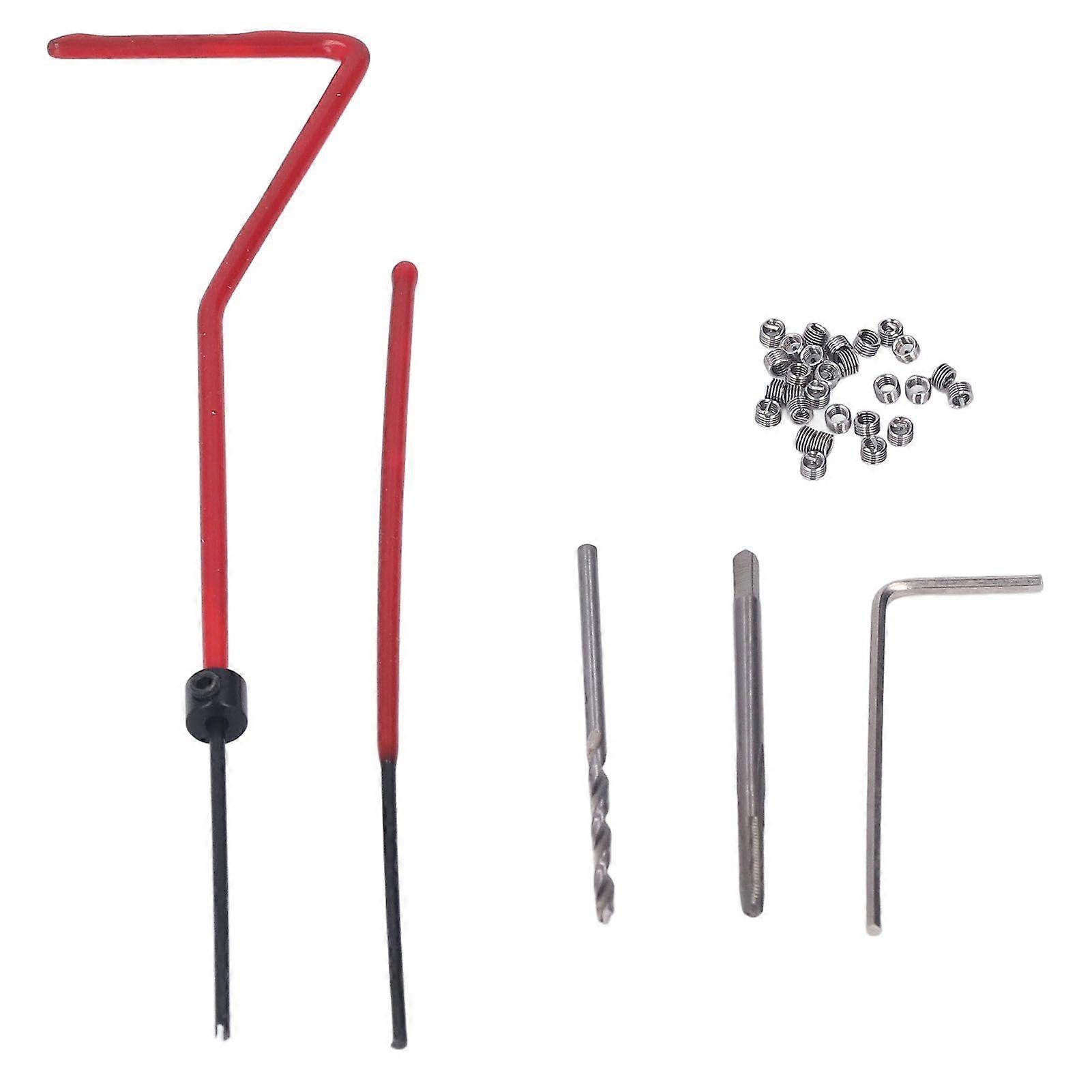 Thread Tap Insert Set M2x0.4 for Metal Drill Bit Repair
