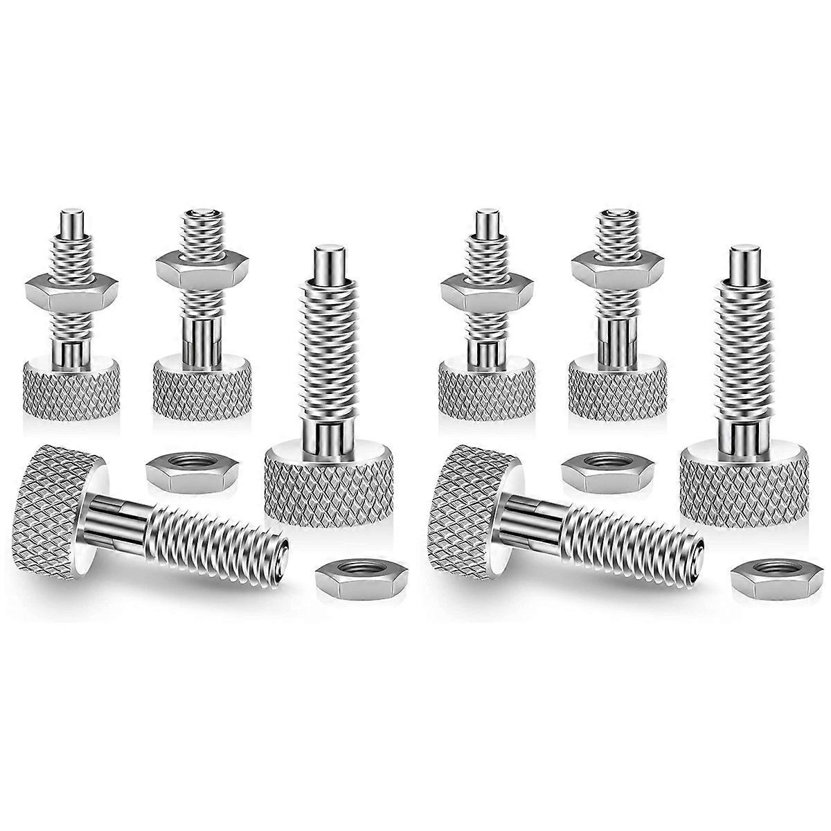 8Pcs Handle ,Quick Release Lock Pin, Retractable Spring Plunger, M6 Lockout Kit for Rolling Tool Box