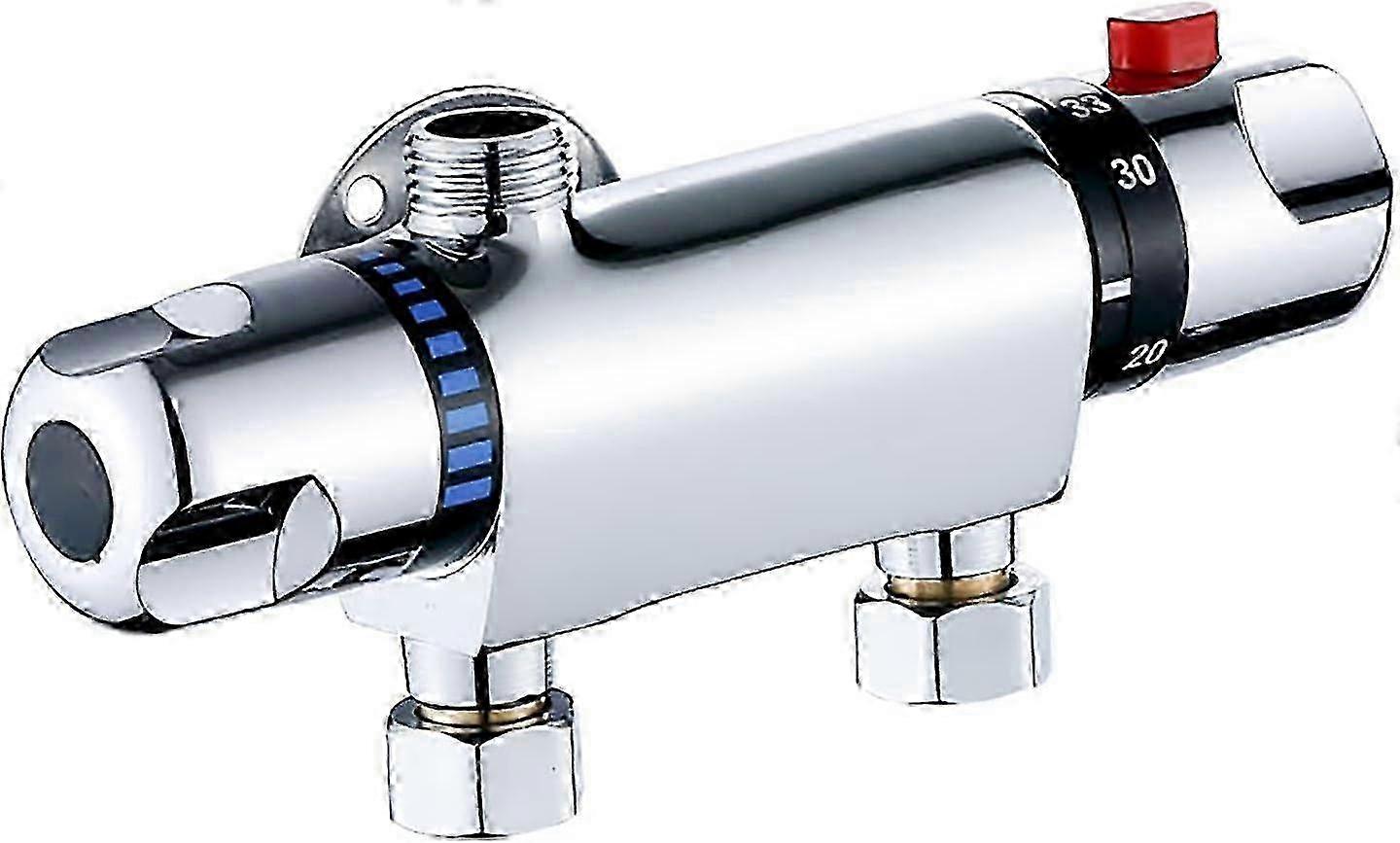 Shower thermostatic mixer valve for instant temperature adjustment