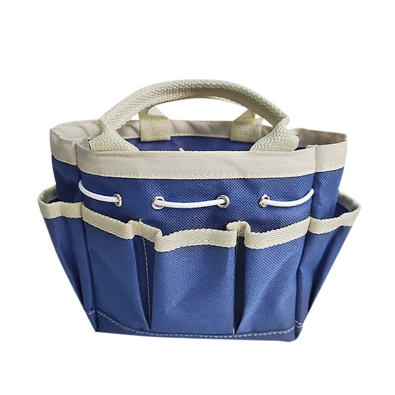 Garden Tool Bag, Oxford Fabric, Garden Bag for Tools, Storage Bag (Blue)