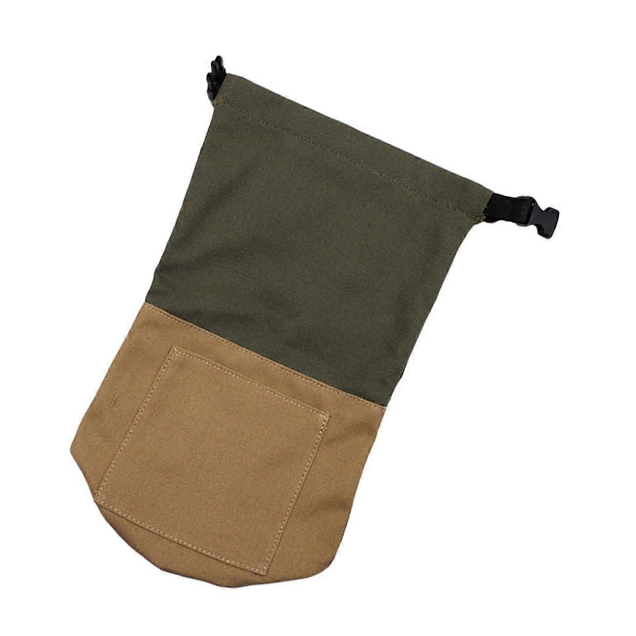 Oil lantern bag Portable kerosene lamp bag Wearresistant hand lamp bag with buckle design Vintage canvas storage for camping outdoor and