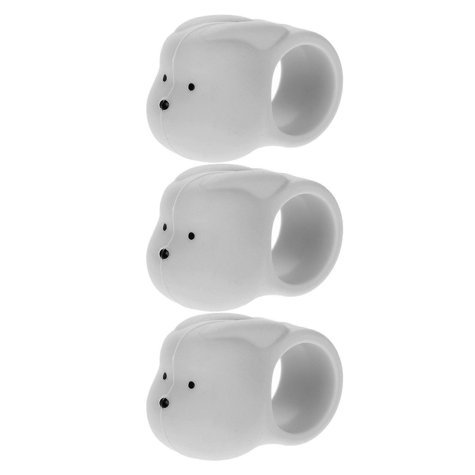 Decorative Door Stop 3Pcs Silicone Wall Protection Designed for Home Environment with Shock Absorbing Feature
