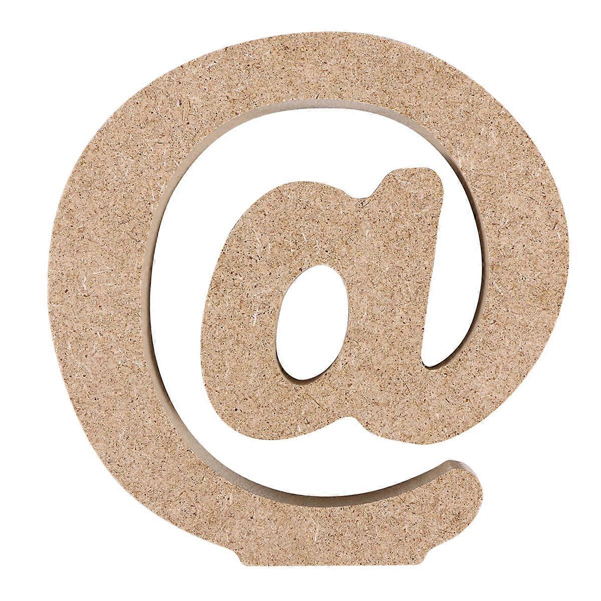 Wooden Letters for Wall Decoration Beige Density Board Craft Letters for Nursery 9 7 x 9 9 x 1 5cm