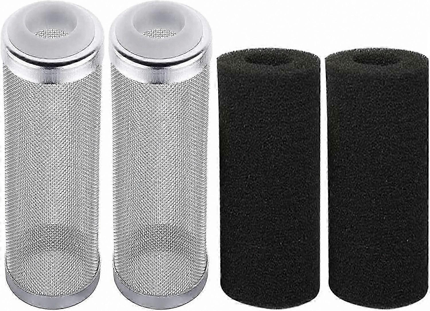 Stainless Steel Mesh Filter Guard with Sponge Protection for 16mm Inlet (4 Pack)