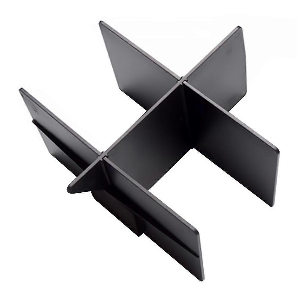 Car Armrest Organizer Divider Made of ABS for Car Use Black Simple Assembly 7.8x4.7 Inches