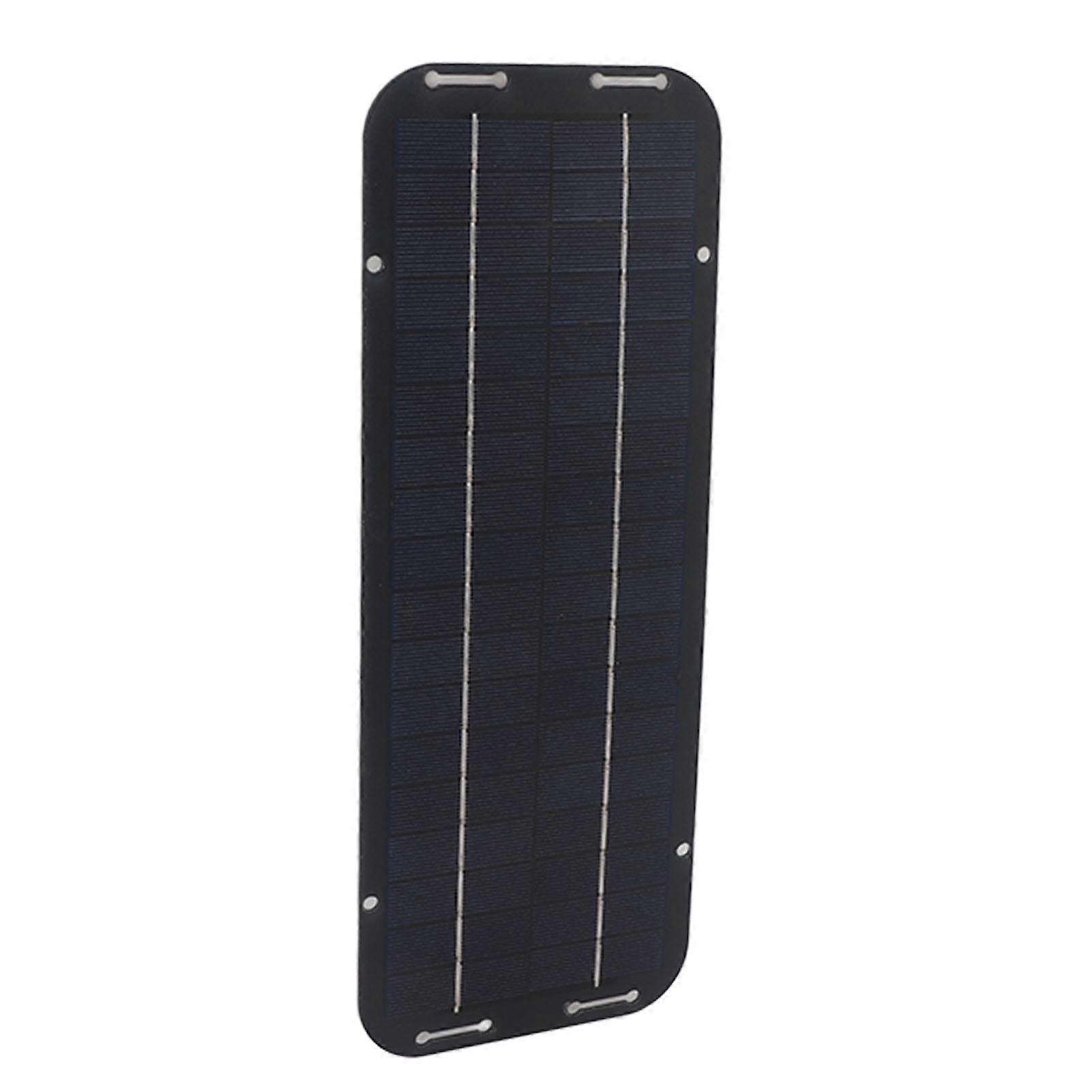 6W 12V Portable Polycrystalline Solar Panel Charger Kit for Camping