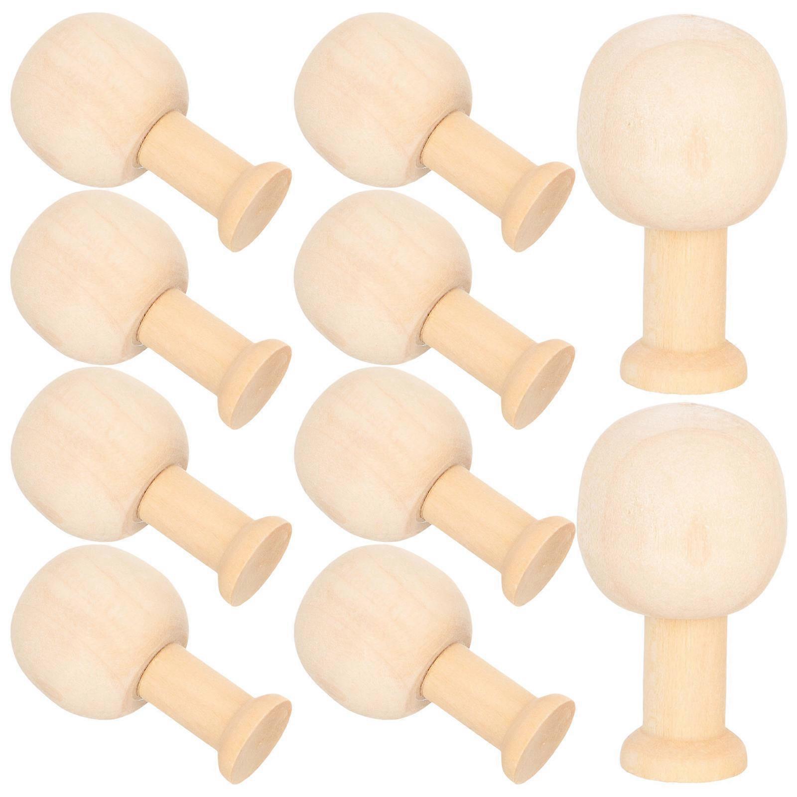 DIY Unfinished Wood Trees for Painting and Crafting 10pcs Beige Color Safe and Durable