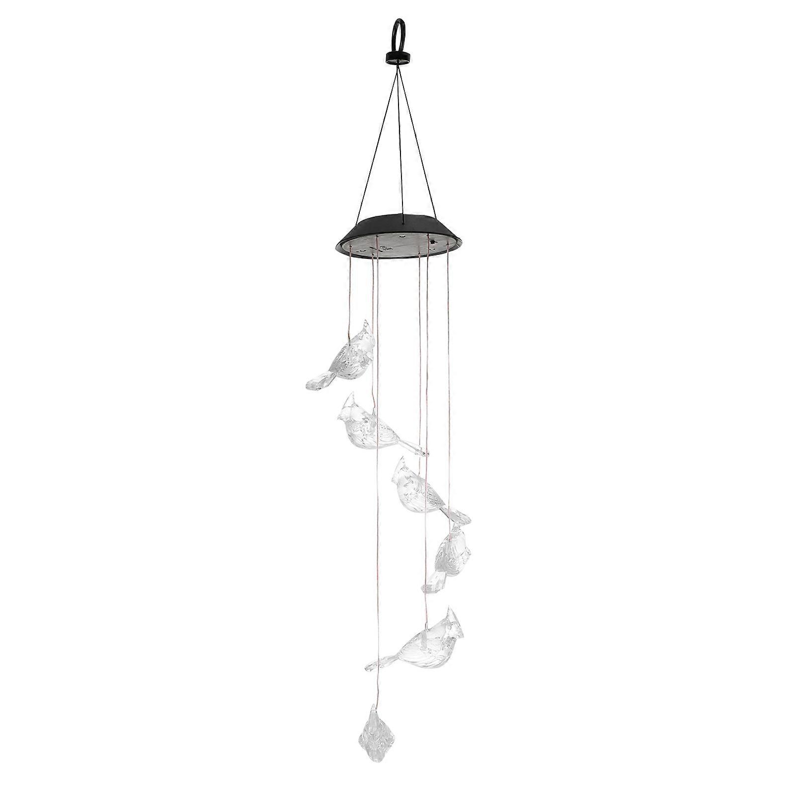 Decorative Solar Wind Chimes For The Garden Utilizing LED Technology With Automatic Lighting For Home Use 1Pack