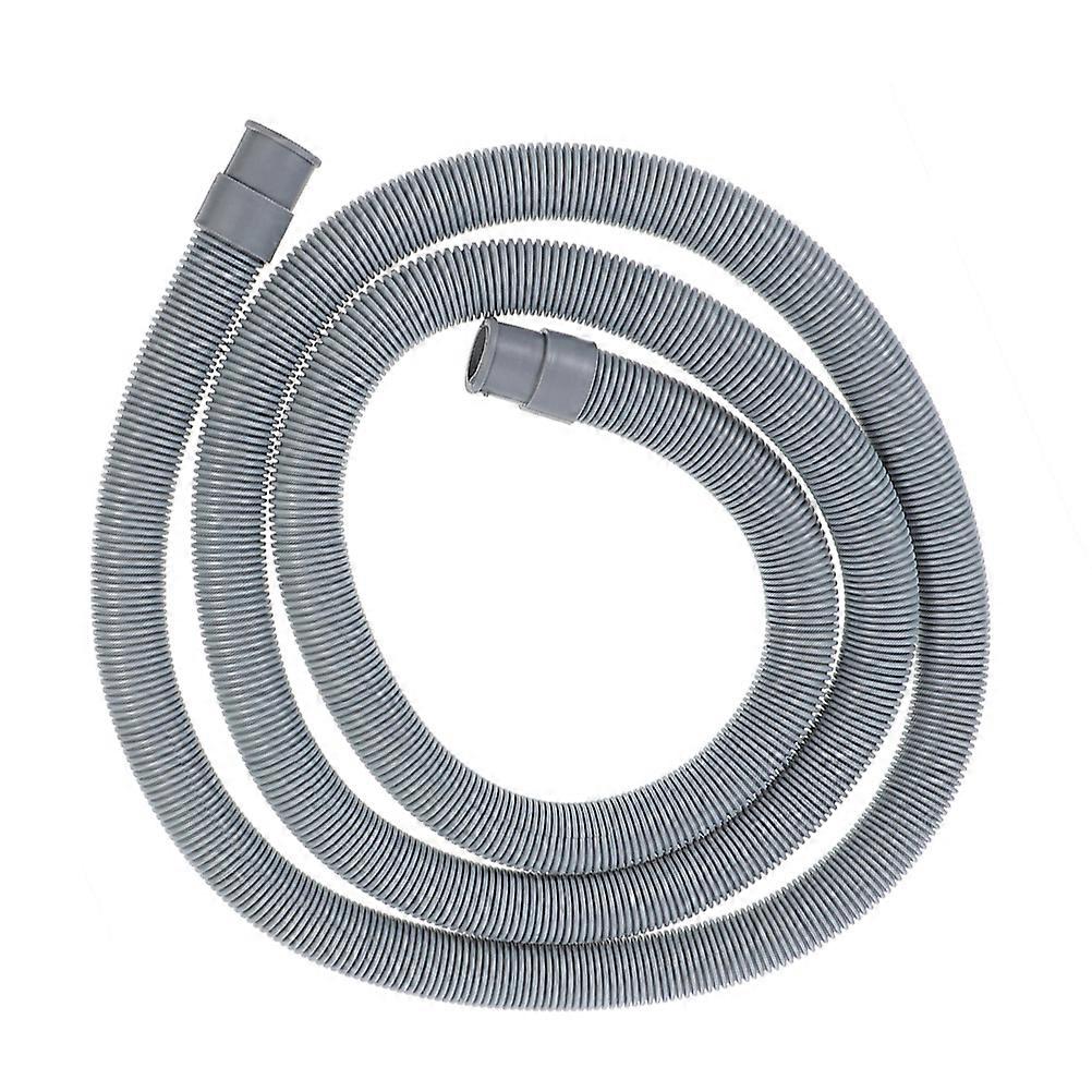 2M Washing Machine Drain Hose With Flexible Extension Ideal For Laundry Room Use Grey Color Round Design For No Leakage 1 Set