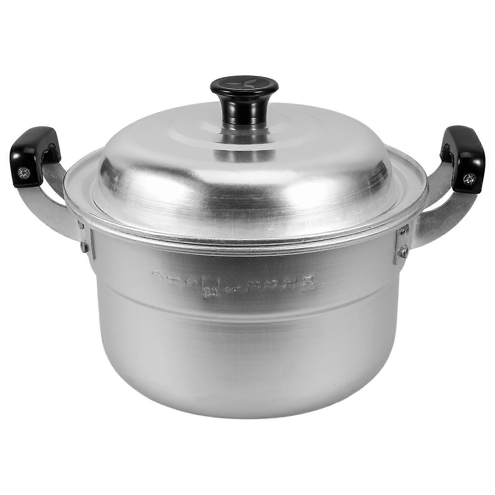 Aluminum Alloy Cooking Pot Best For Home Cooking And Heating Food 17cm Bottom Diameter Multifunctional 1Pack