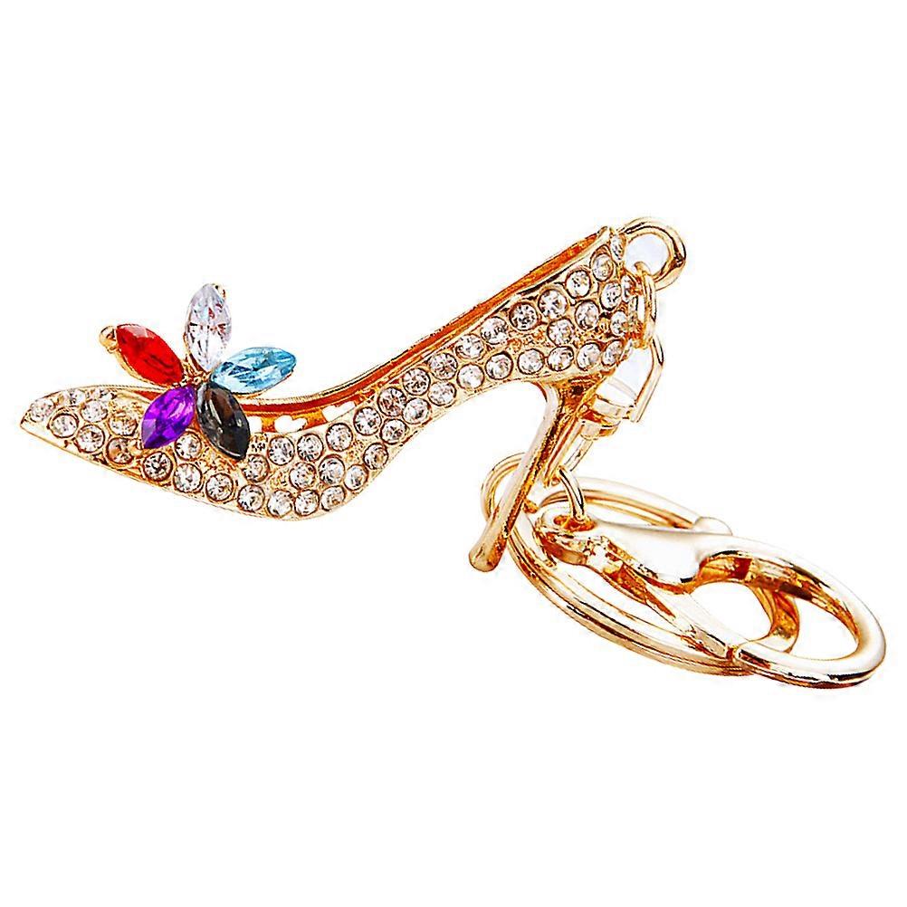 High Heels Keychain Rhinestone Hanging Charm for Key Storage