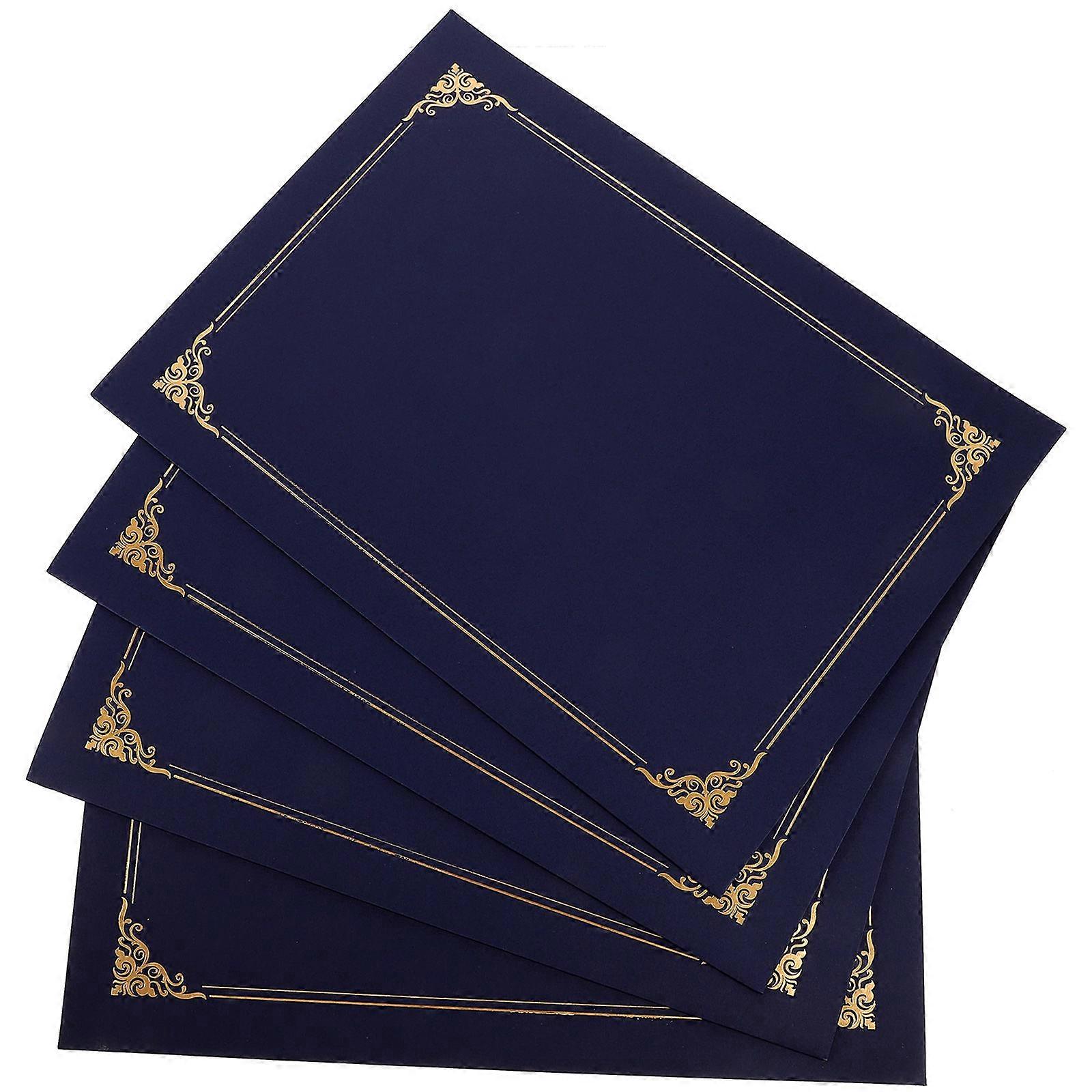 Certificate Holder Certificate Cover for Home Use 4Pcs Paper Document Protector
