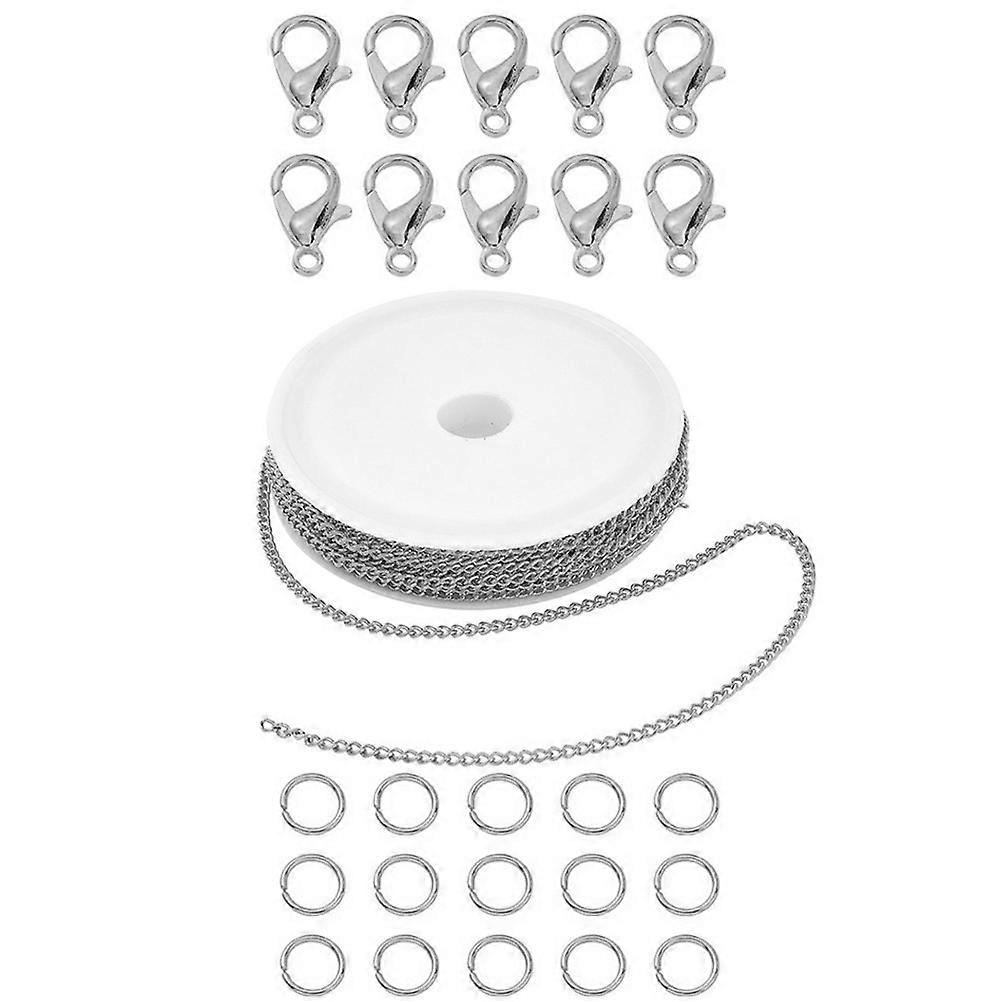 DIY Jewelry Making 1 Set Lobster Clasps Chain Buckles For Jewelry Enthusiasts Crafting Projects With 0.2cm Width