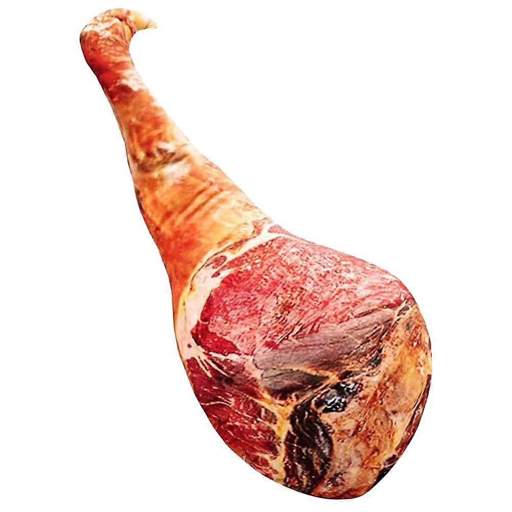 Novelty Cushion Simulation Ham Shape Toy Pillow for Home Decoration Pp Cotton Plush 1Pack