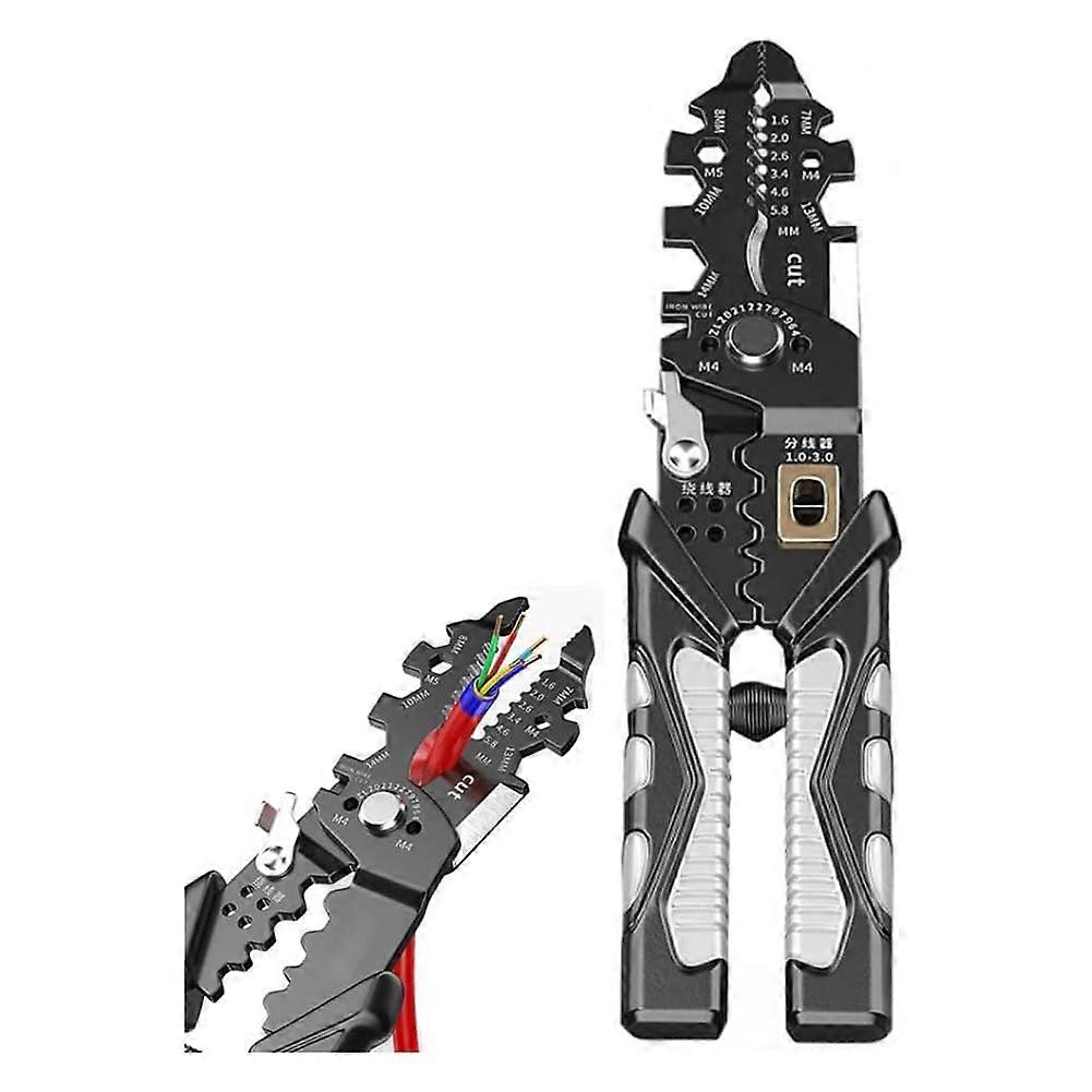 1 X Multifunctional Wire Stripper, Crimper, Cable Cutter, 25in1 Stripping Tool, Electrician Pliers Tool, Easy to Use