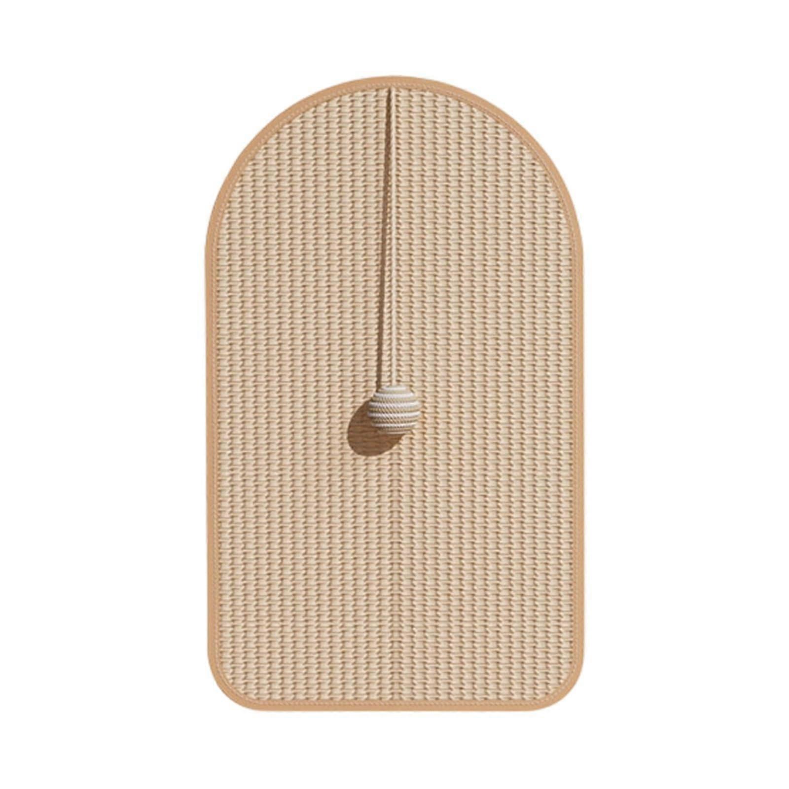 Self-Adhesive Sisal Cat Scratching Pad, Wall-Mounted Furniture Protector, Durable Pet Toy, Home Decor Bow Design