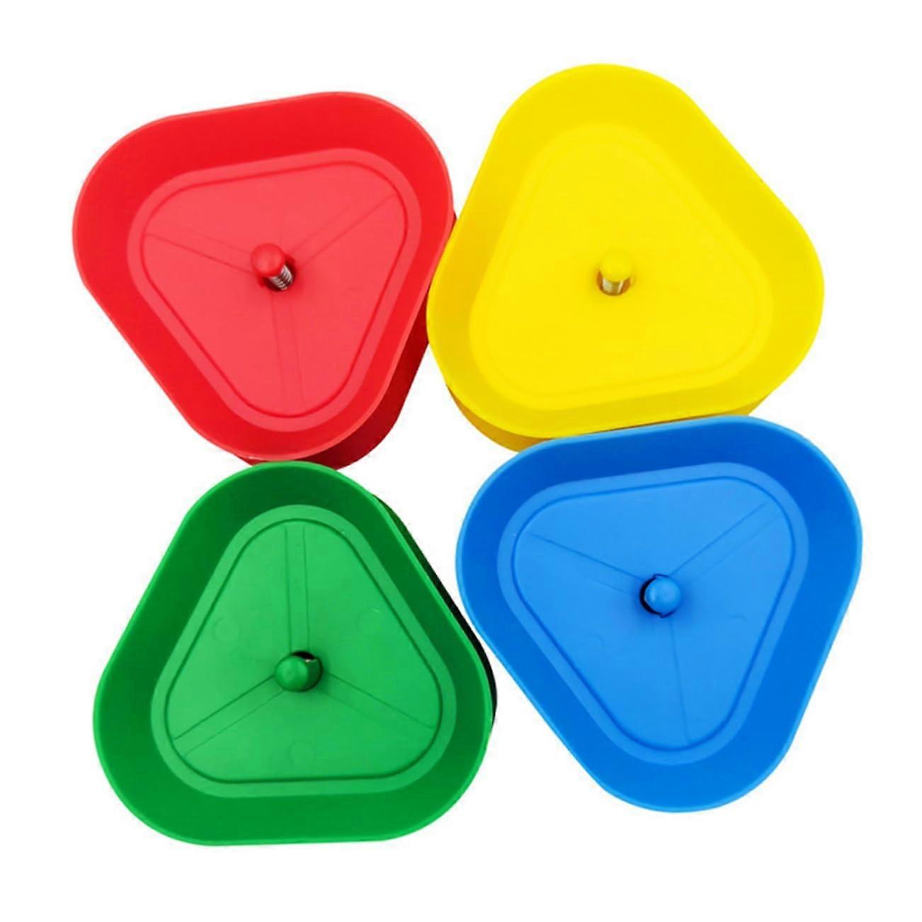 Poker Card Holder Stand Set of 8 – Triangular Plastic Clip Organiser for Tabletop Card Games