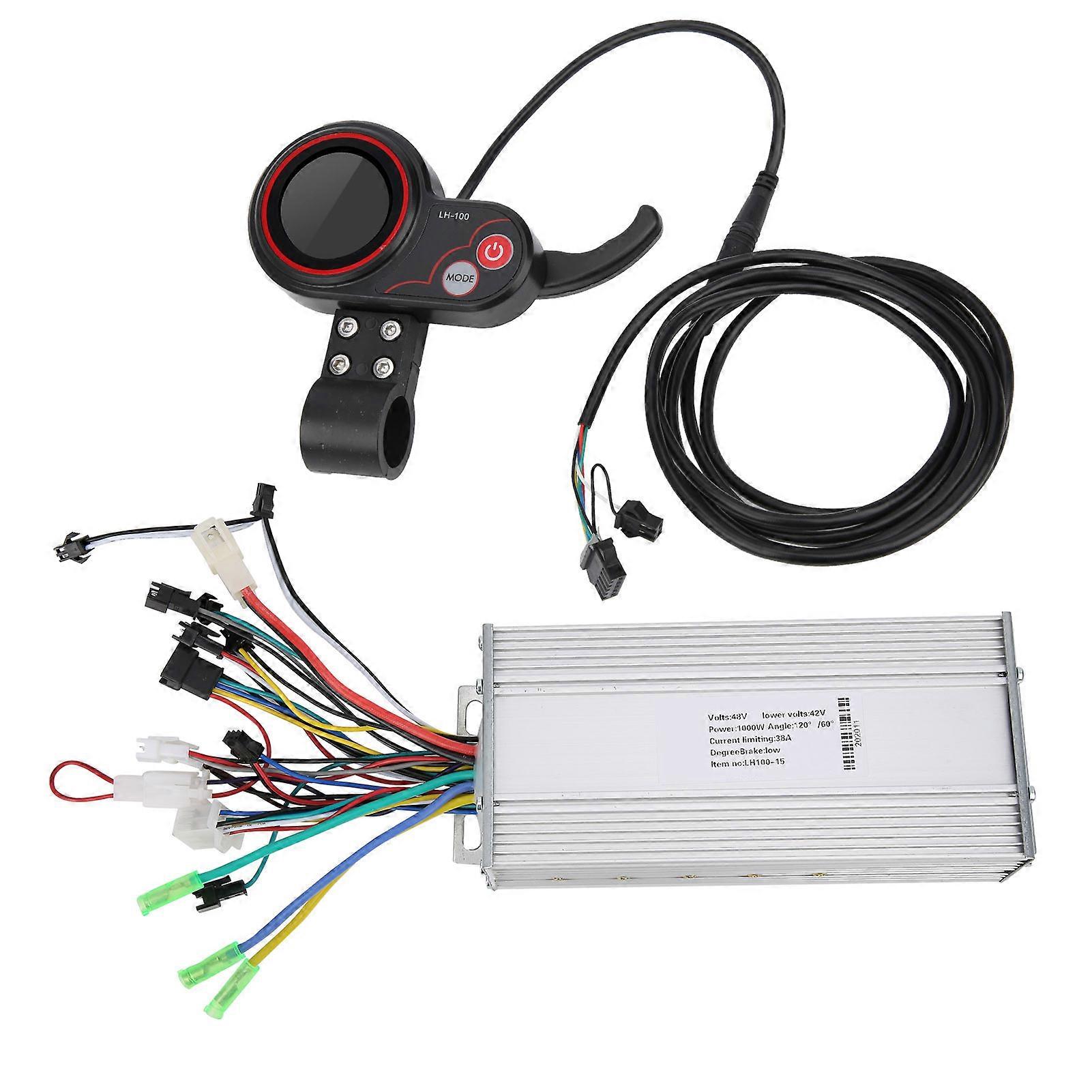 48V LH100 Electric Scooter & Mountain Bike Controller with LCD Thumb Shifter – 11,000W 2-in-1