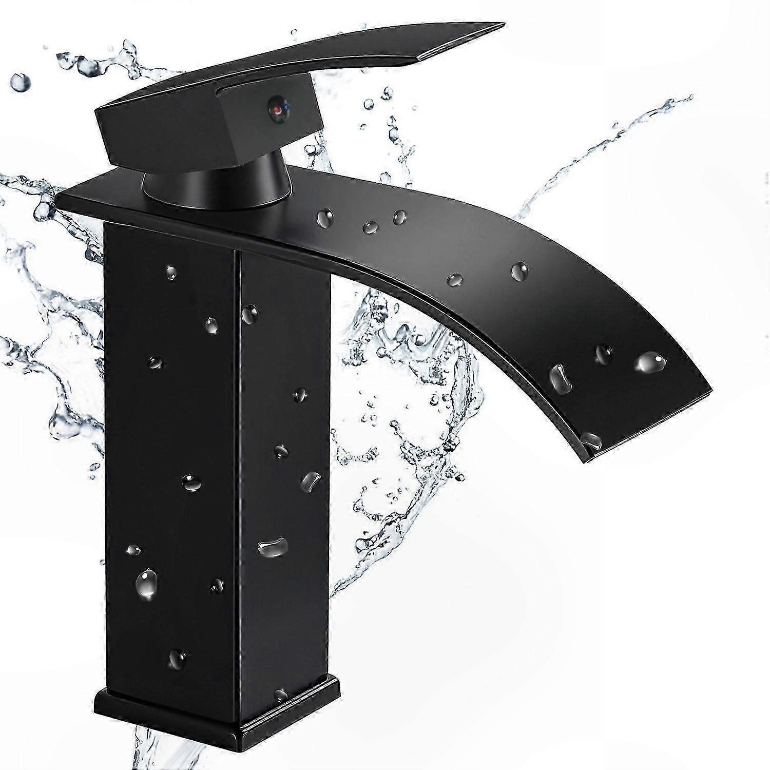 Modern Waterfall Basin Mixer Tap for Bathroom with Flow Control