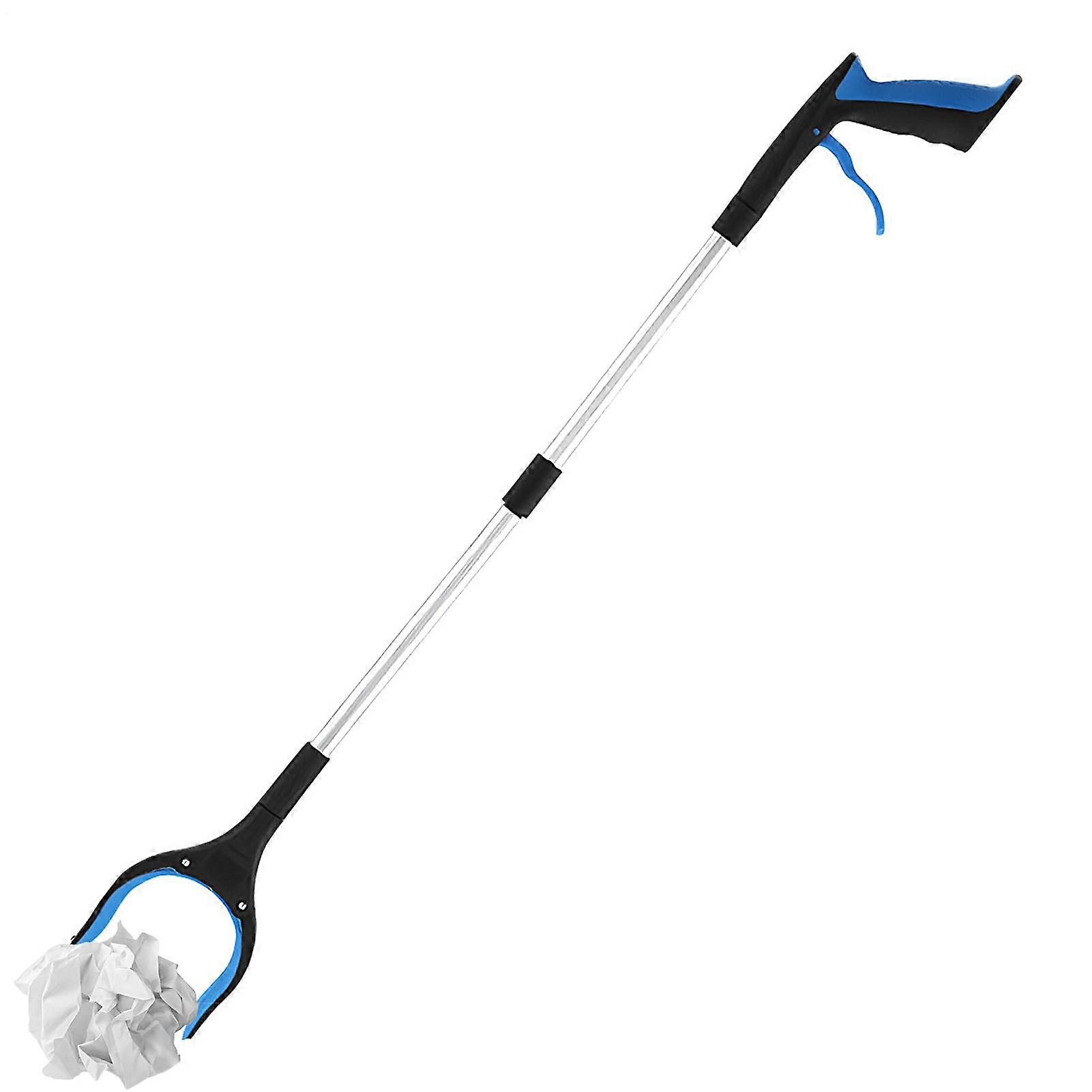 Grabber Reacher Tool, Foldable Trash Picker, 32.68 x 3.94 Inches, Lightweight Lifter for Seniors Blue