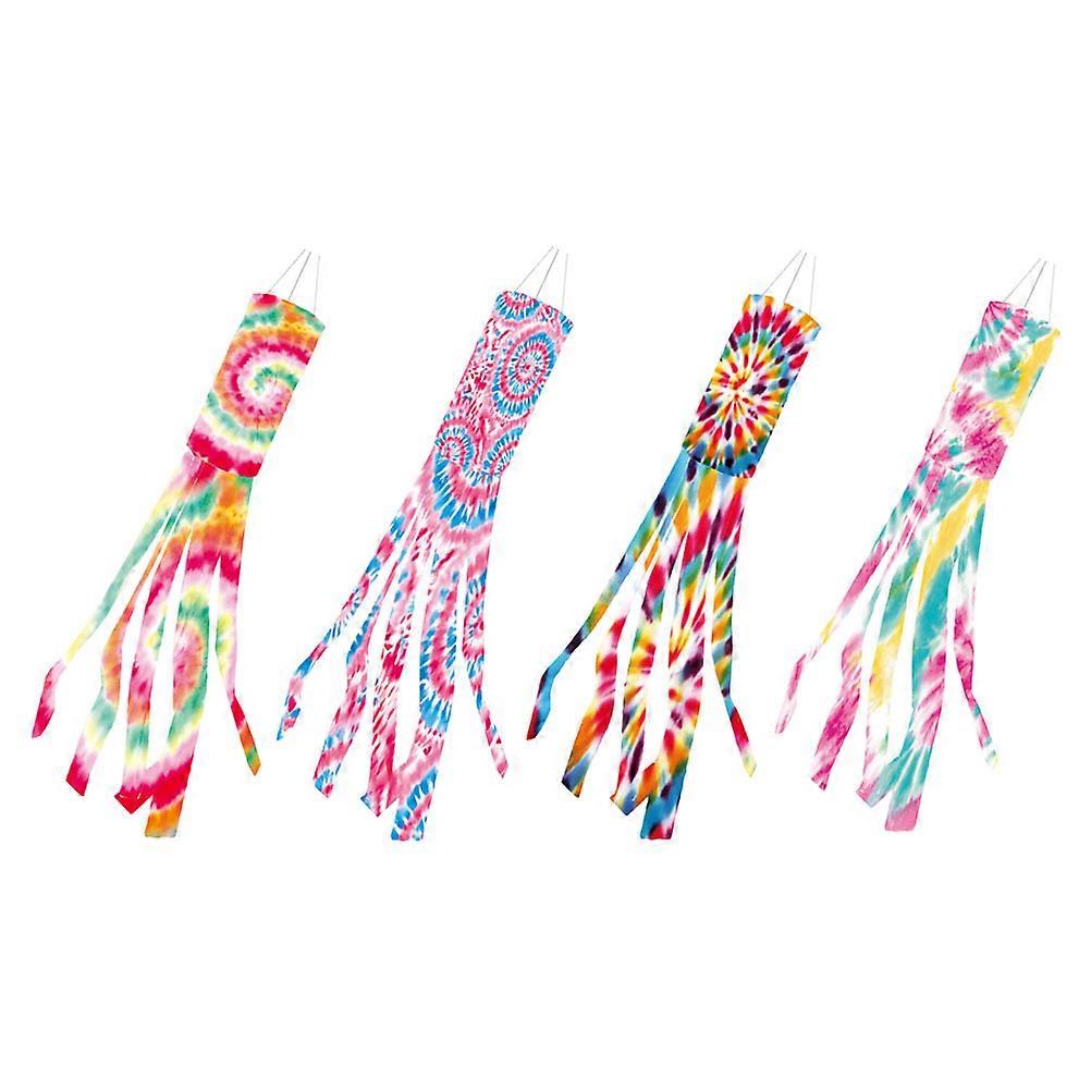 Outdoor Garden Decor Wind Socks Colorful Design Tube Shape for Decoration in Yard Balcony