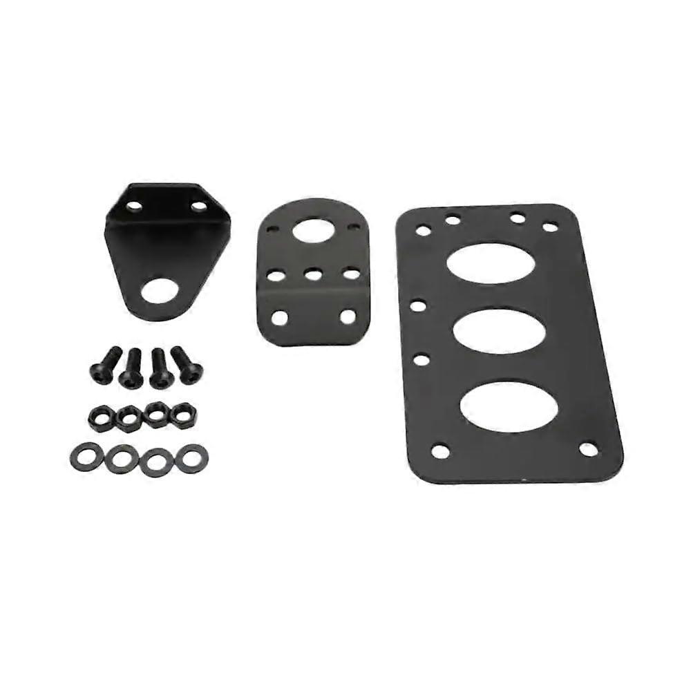 Motorcycle License Plate Holder with Brake Light, Side Mount, Black Finish, Compatible with Most Models