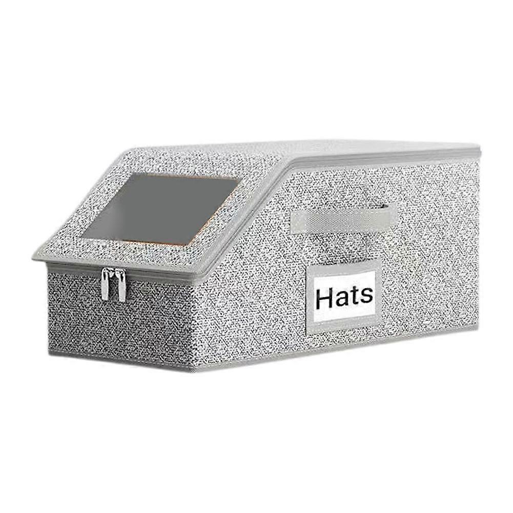 Multifunctional Hat Storage Box with Large Capacity and Foldable Baseball