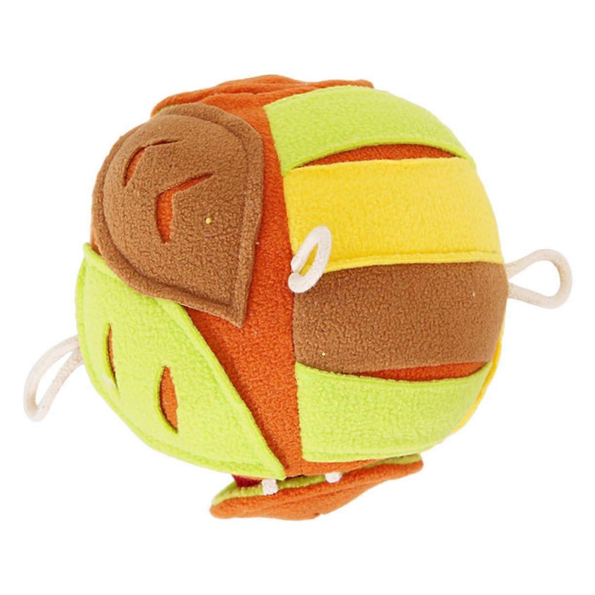 Dog With Ball Snuff Toy Plush Dog Squeaky Dog Chew Toy Small Dog Puzzle Chew Toy Pet Toy Dog Toy Ball Polar Fleece Green