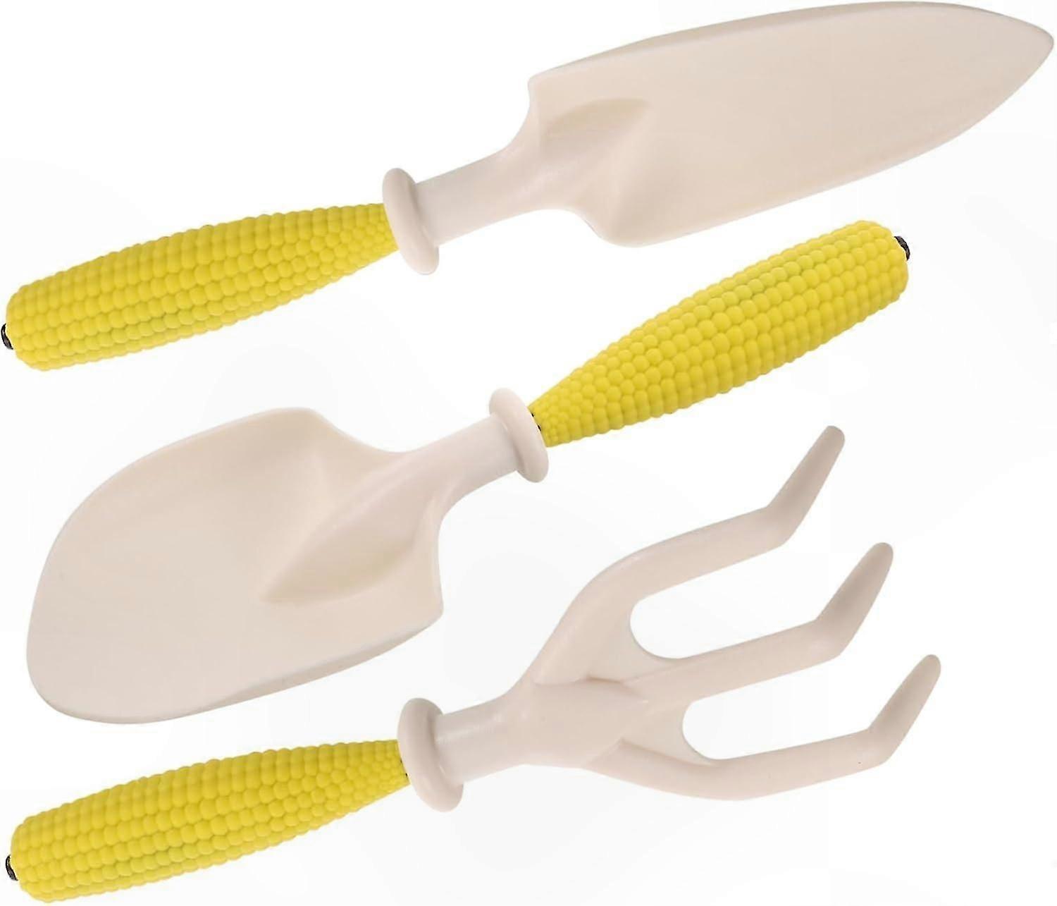 Gardening Tool Kit with Spade, Rake, and Trowel for Planting, Weeding, and Soil Care