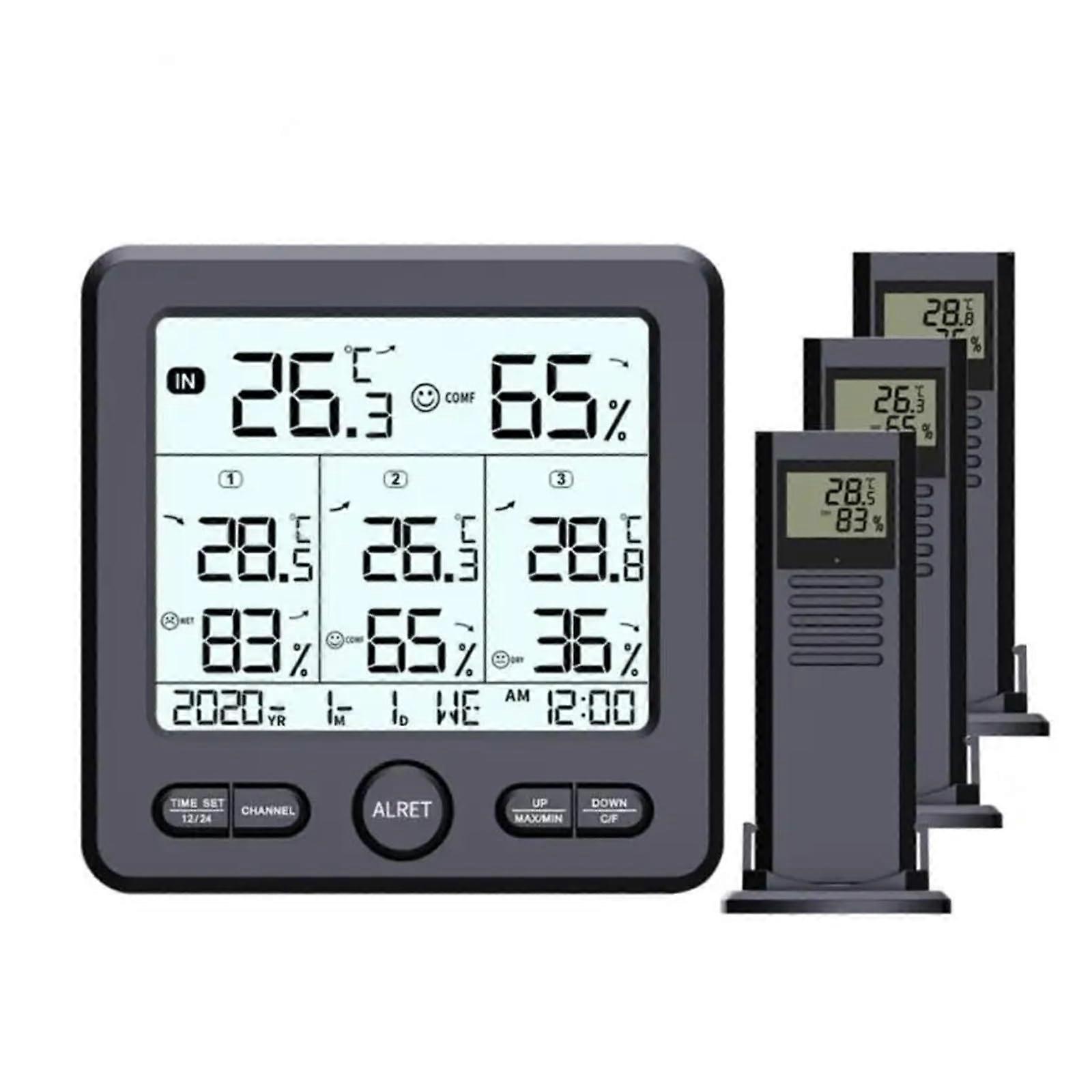 Thermohygrometer WiFi Enabled Temperature and Humidity Sensor Weather Station TS-6210 Calibration Function