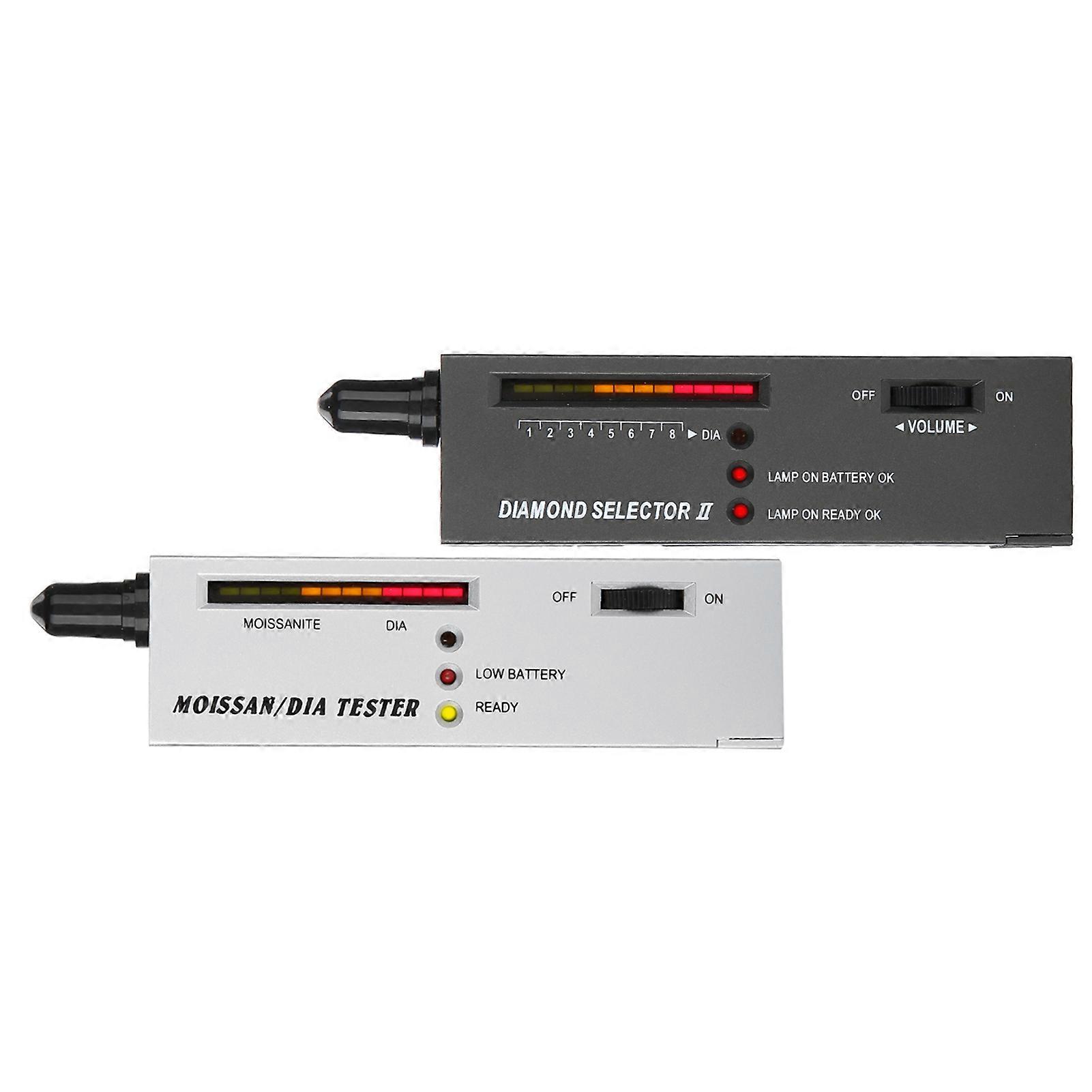 Diamond Selector II & Moissanite Tester Set, Portable 16x4x2.1cm Kit