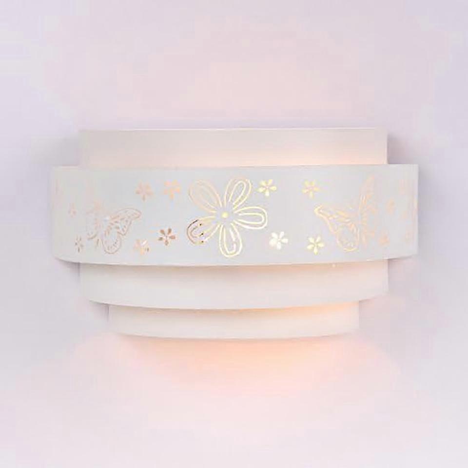 Children's wall light with cute flowers and butterflies, E27 socket, 40W maximum power