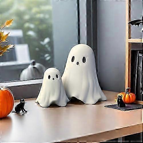 2025 Halloween Ghost Figurine, Spooky Resin Ghost Statue