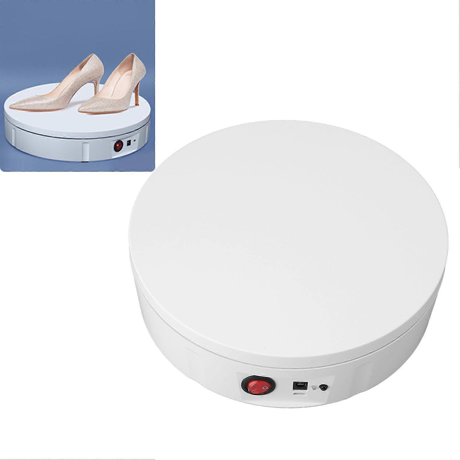 8.7in Motorized Rotating Display Stand 50KG Load White US Plug