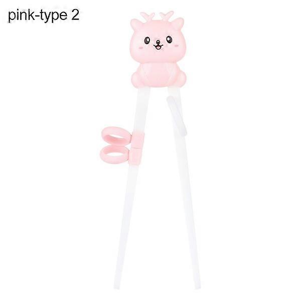 Learning Chopsticks Beginner Chopsticks PINK TYPE 2 TYPE 2 pink type 2-type 2