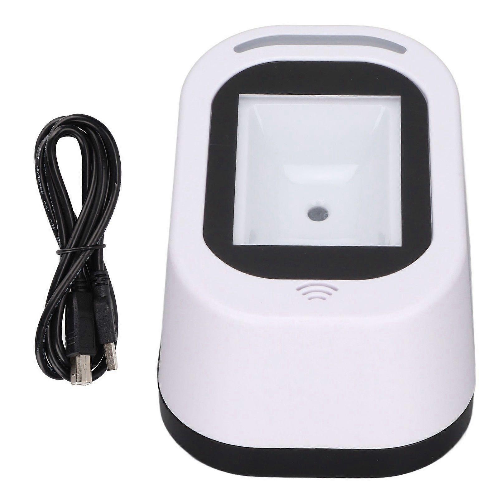 Barcode Scanner Fast Reading Stable Reliable Fast Reading Convenient Practical Electronic Scanning EquipmentWhite