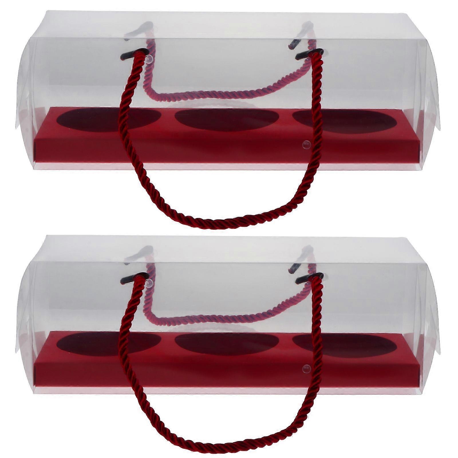 10Pcs Egg-yolk Puff Boxes Portable Cookies Biscuits Case Packaging Boxes for Bakery