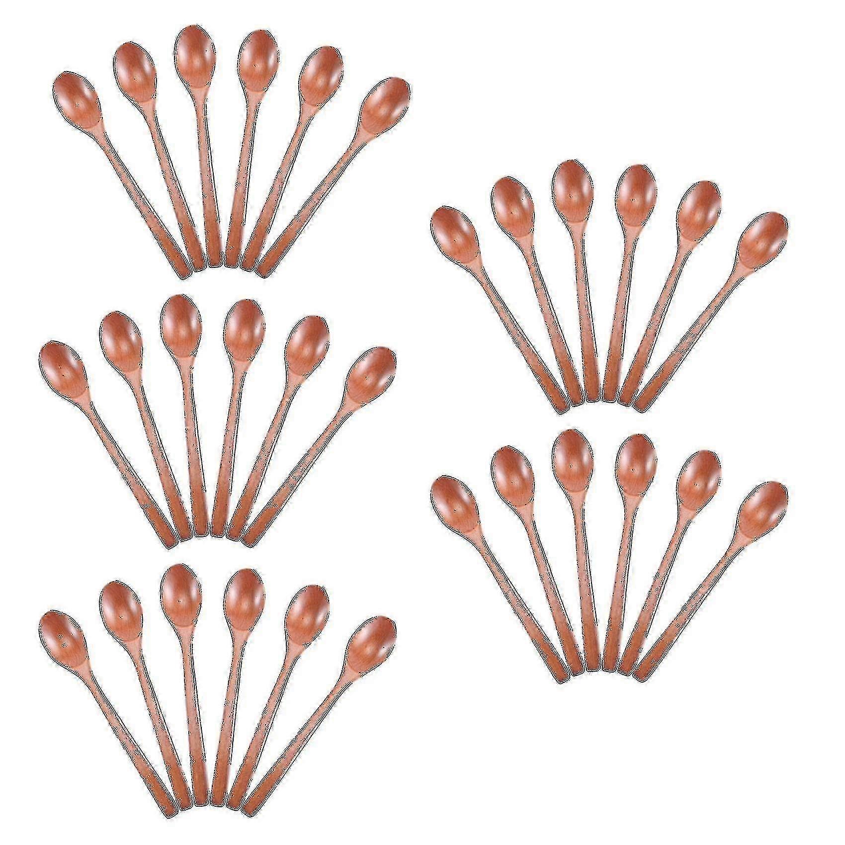 6 Pieces Soup Spoons Compatible With Eating Ng Stirring, -