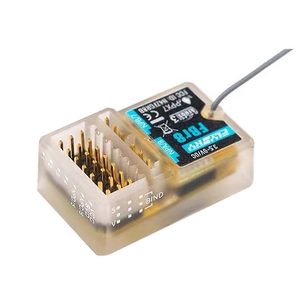 FBr8 8-Channel Waterproof Receiver Suitable for Remote Control Car/Ship Enhanced Version Receiver Short Antenna