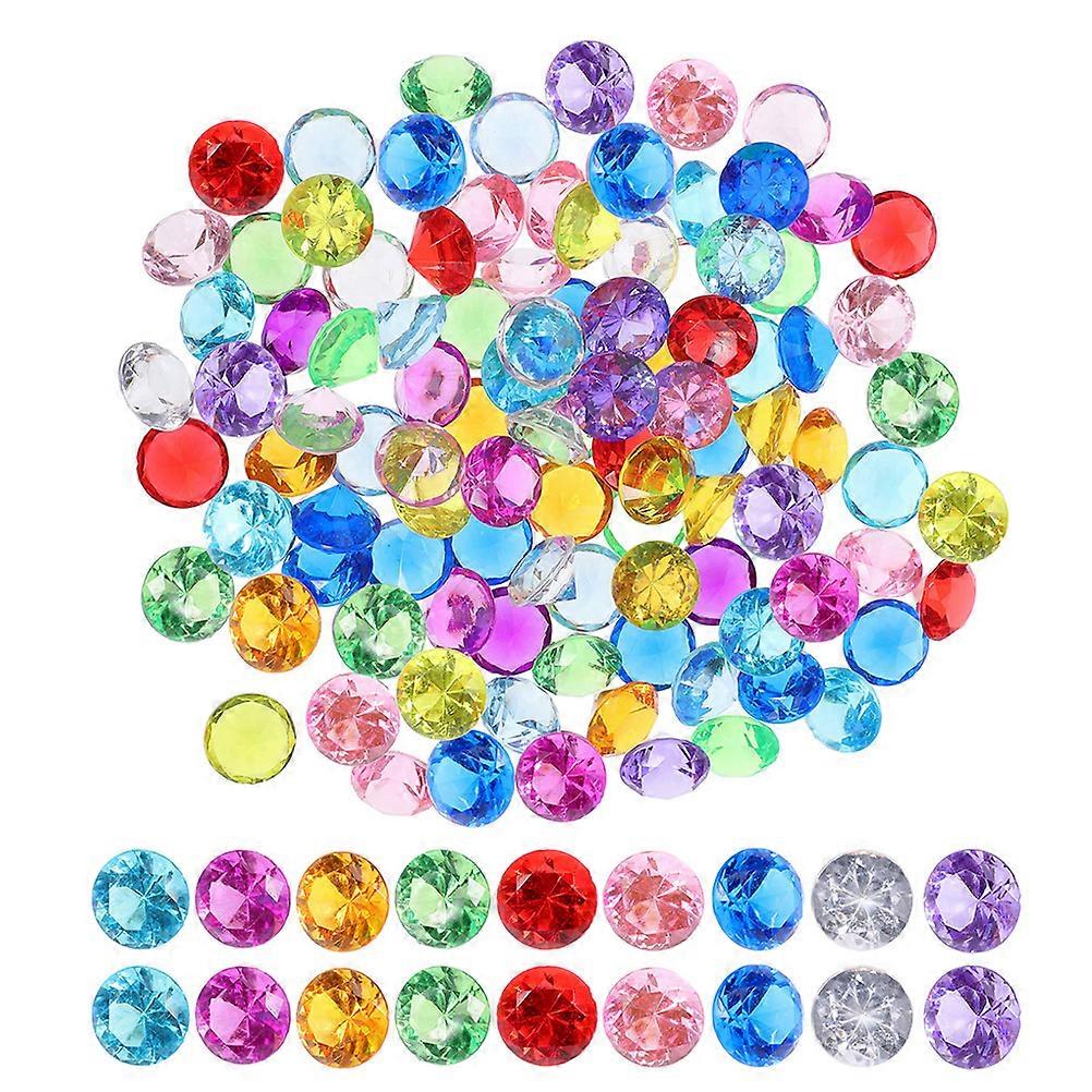 Diamond Vase Fillers Acrylic Rhinestones for Home Decor 150Pcs Assorted Color