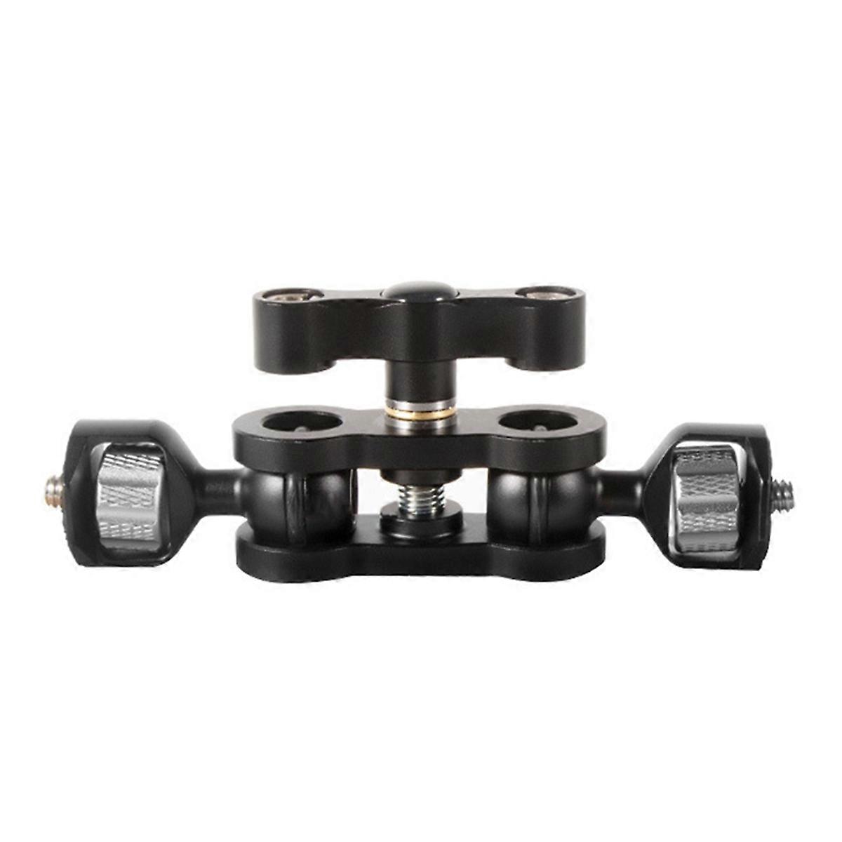 Double Ball Head Magic Arm 360 Ballheads with 1/4inch Screw for Camera Monitor Light Microphone Gimbal Cage Mount