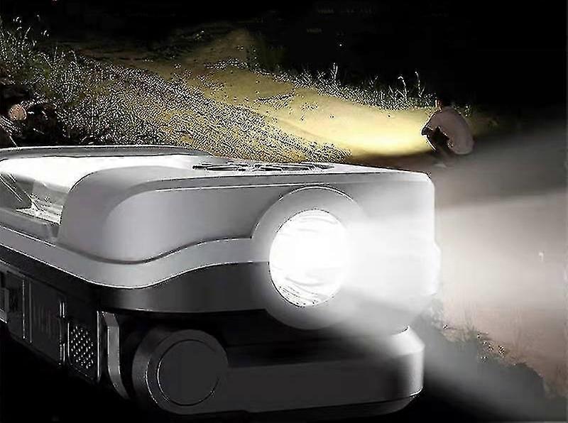 Handheld auto repair tool light, USB rechargeable multifunctional light, LED emergency foldable over