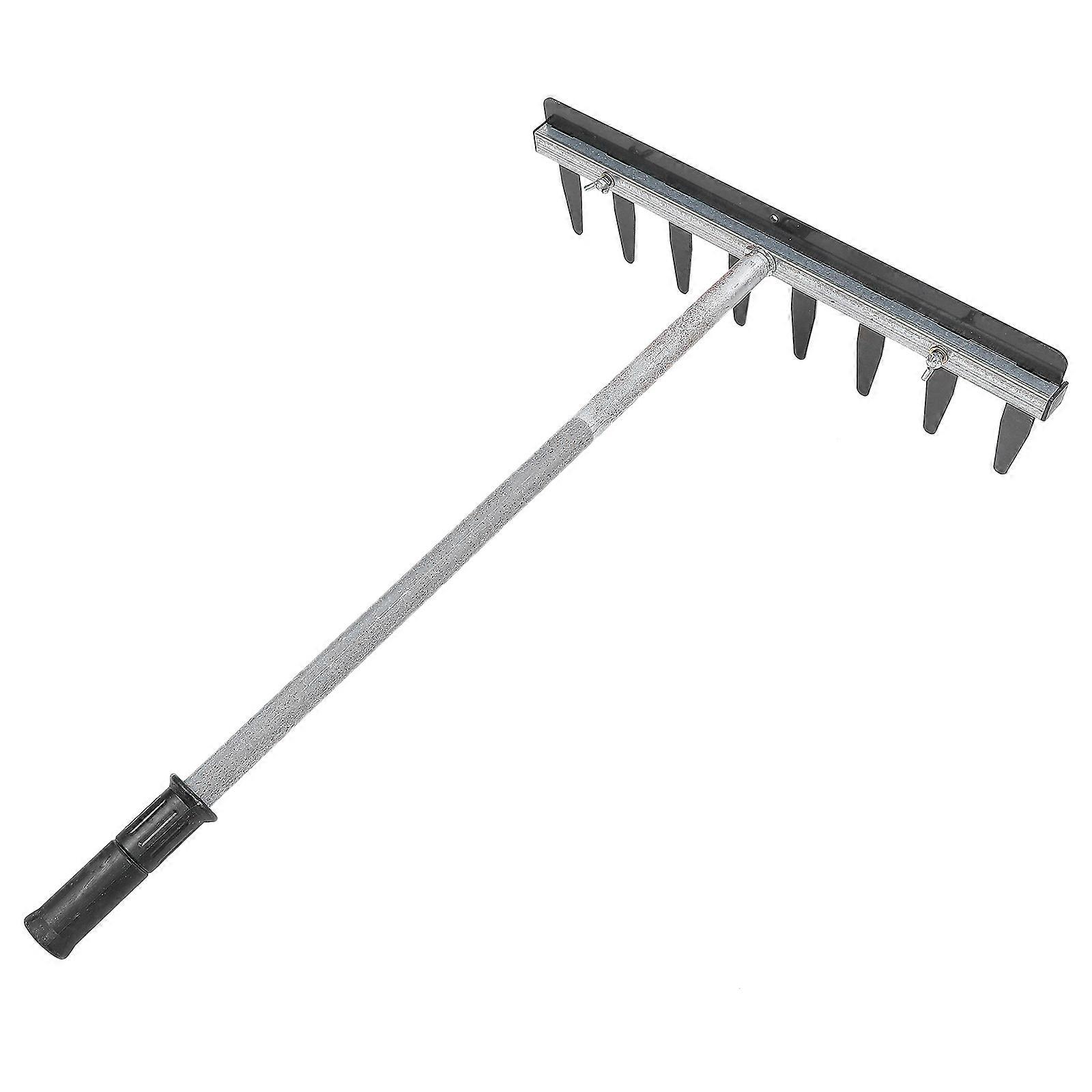 Aluminum Alloy Dust Rake with AntiSlip Handle for Home Use Silver Color Lightweight and Durable 1 Piece