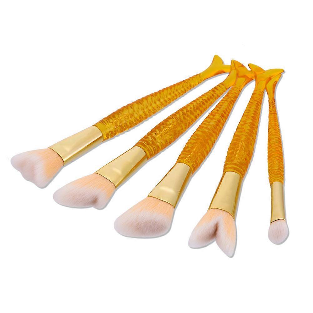 Foundation Brush Cosmetic Makeup Brush Set 5Pcs for Makeup Use