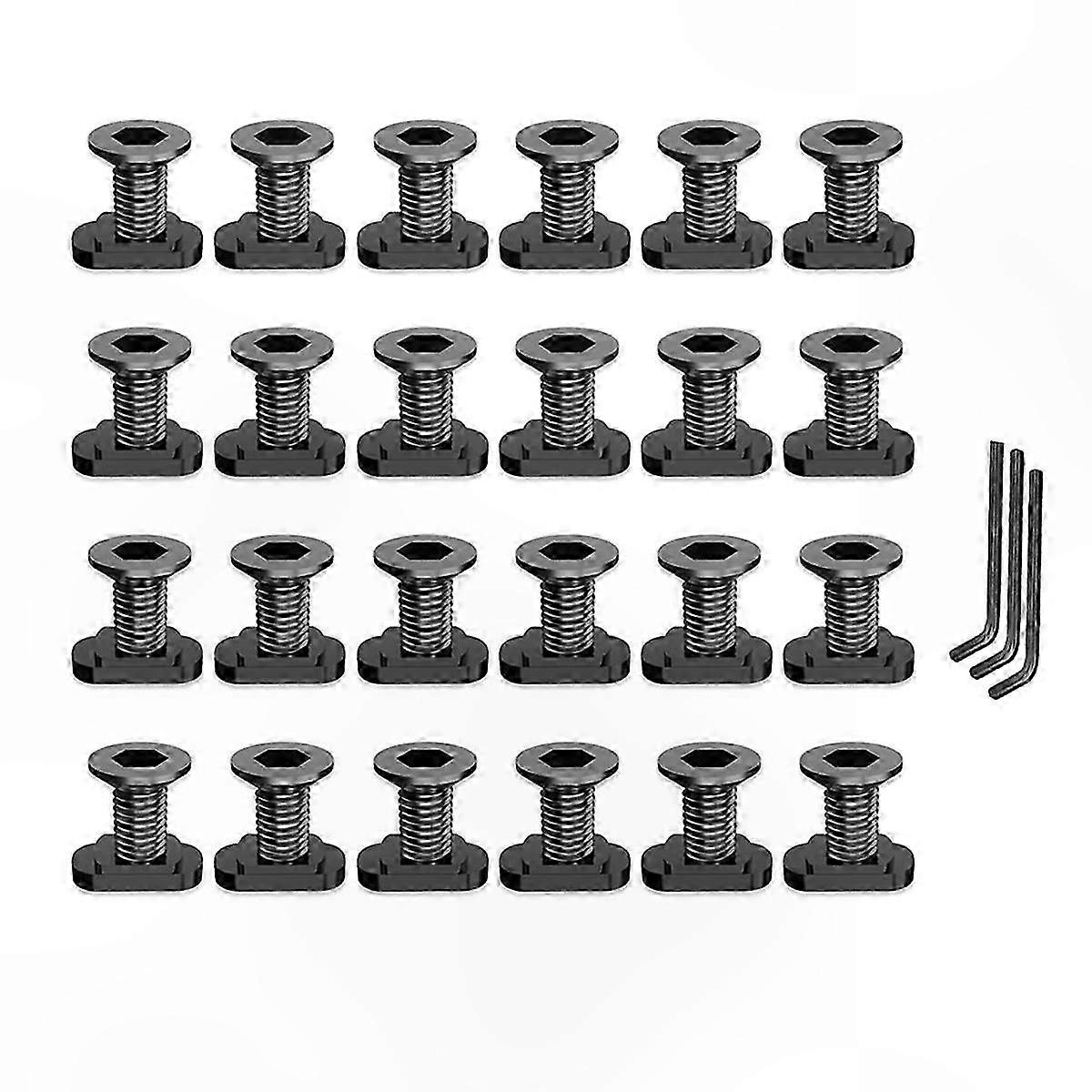 24-Piece M-Lok Screw and Nut Set for Rail Mounting Systems