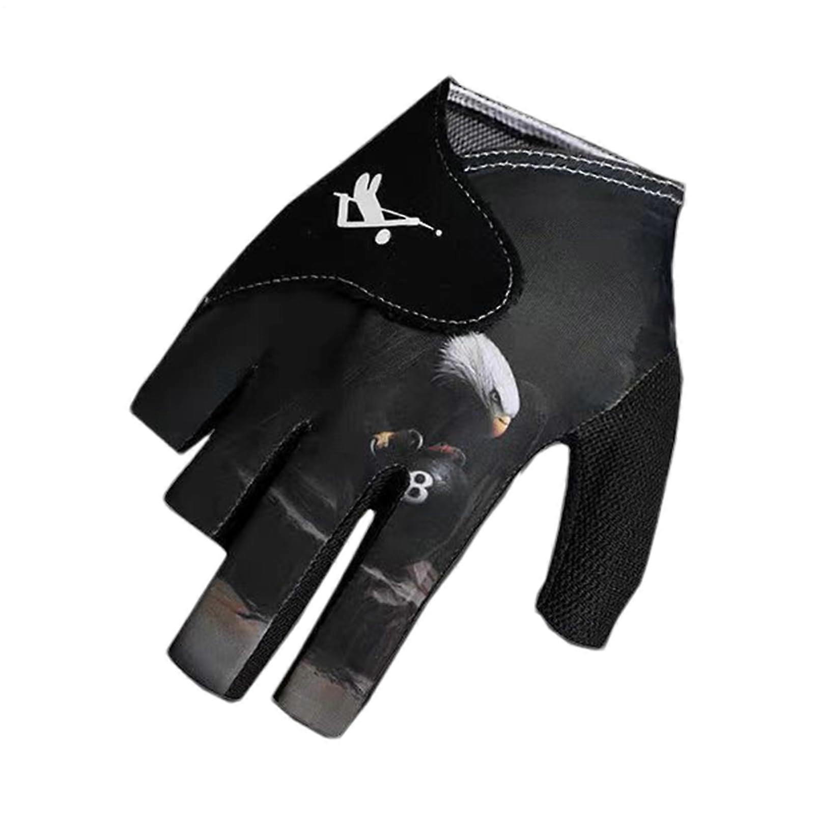 Billiards Gloves For Men Quick Drying Left/Right Hand Mittens For Indoor Outdoor Activities